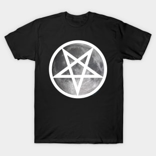 The Moon - Pentagram - Pagan Goddess T-Shirt